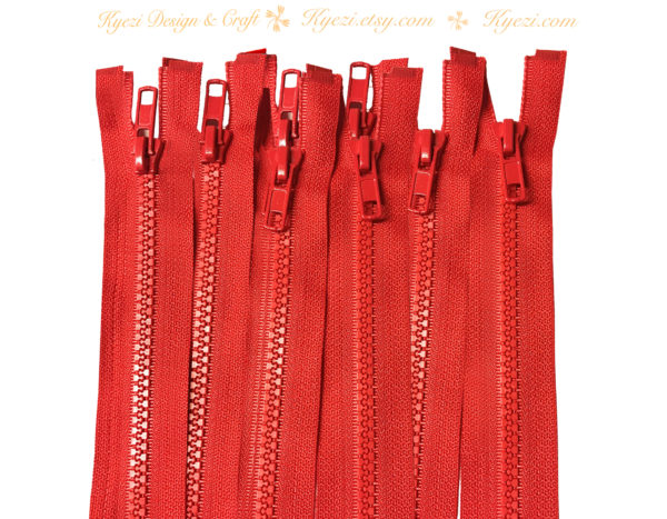 Chunky Zipper – Red